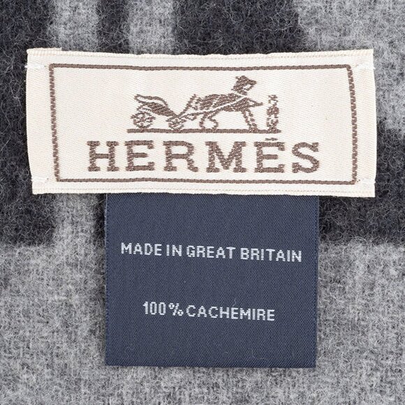 HERMES Gray Scarf - Picture 4 of 7